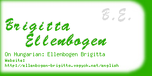 brigitta ellenbogen business card